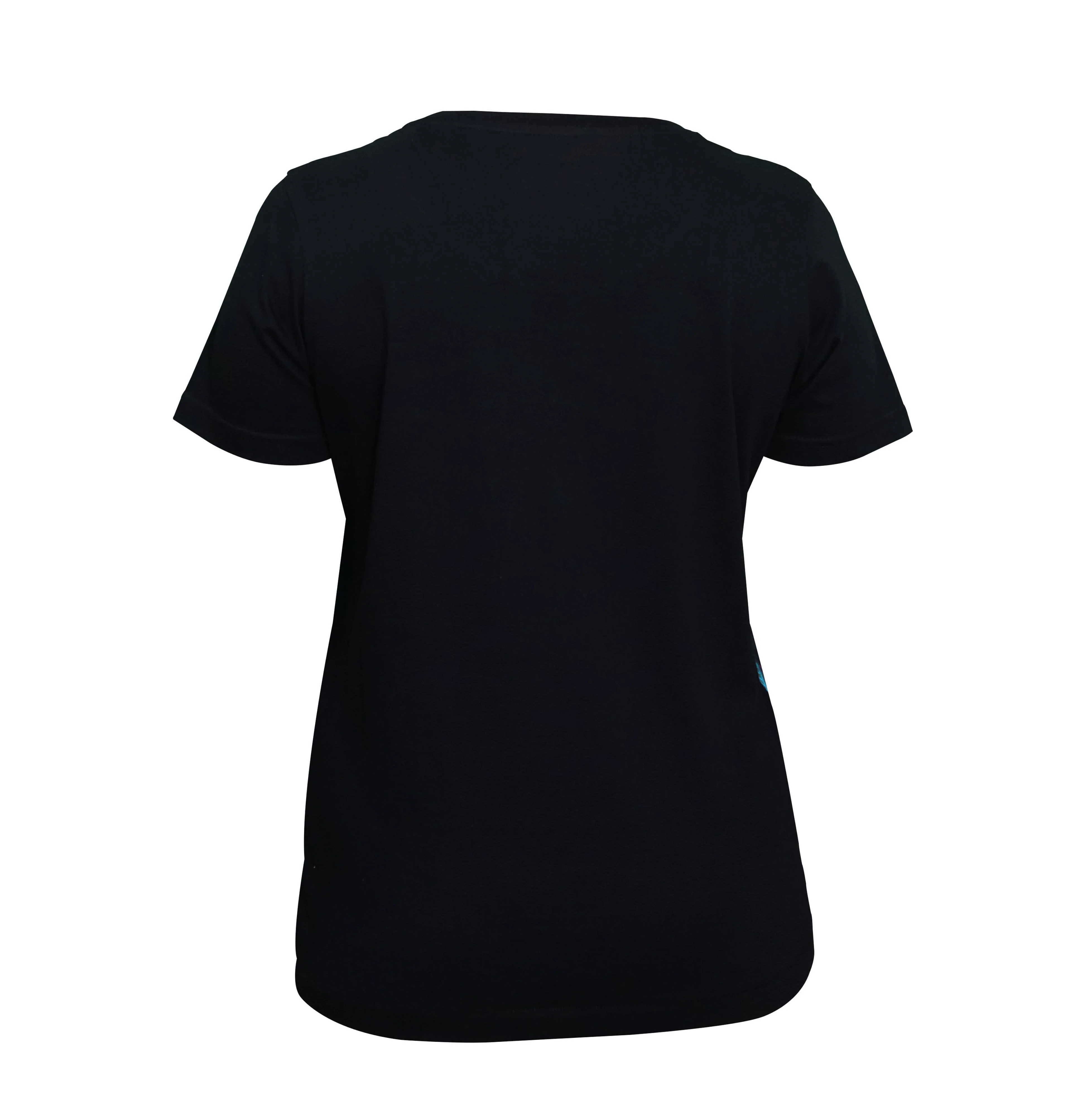 V-Neck Tee W/Discharge & Foil  Print : Captain Marvel - Black - Image 3
