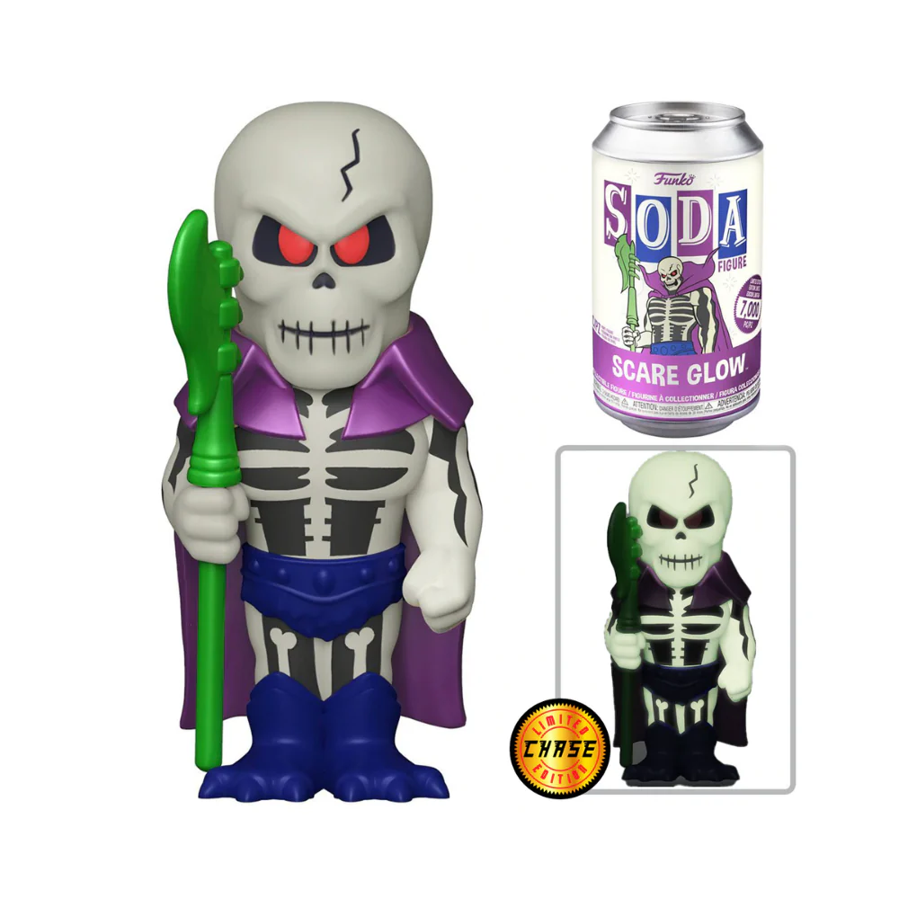 Vinyl SODA: MOTU- Scare Glow w/Chase (GW)