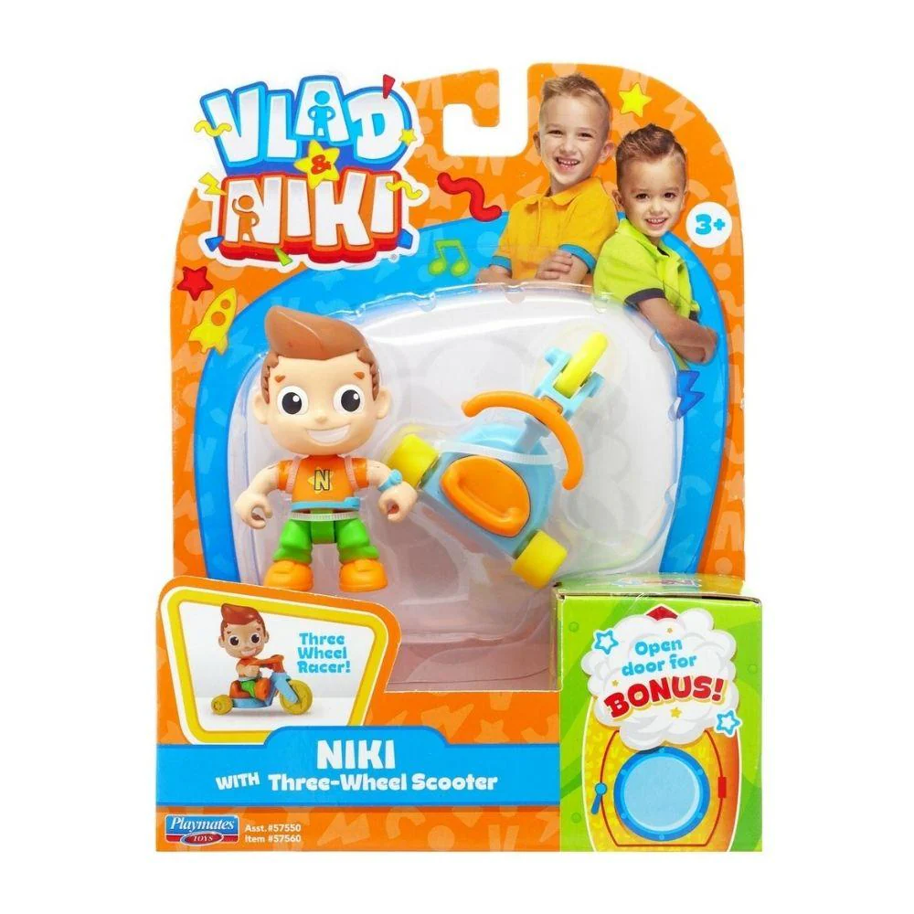 Vlad & Niki Funtastic 3" Fig Wave #1 - Everyday Niki w/Three-Wheel Scooter