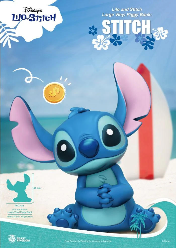 Lilo and Stitch Large Vinyl Piggy Bank: Stitch By Beast Kingdom (VPB-005) - Image 2