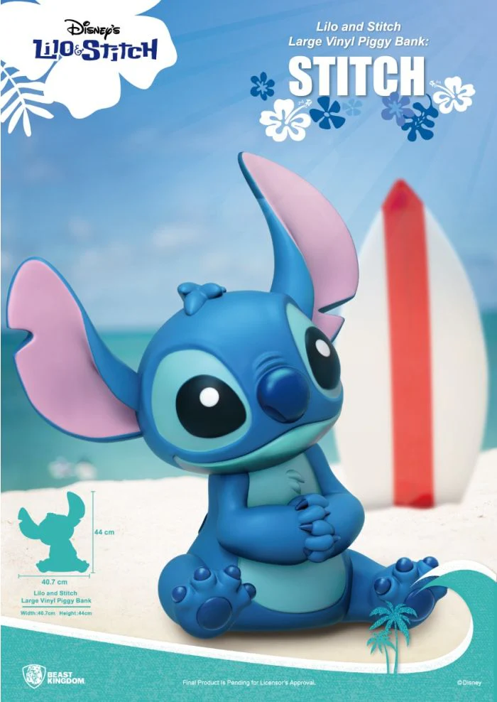 Lilo and Stitch Large Vinyl Piggy Bank: Stitch By Beast Kingdom (VPB-005) - Image 3