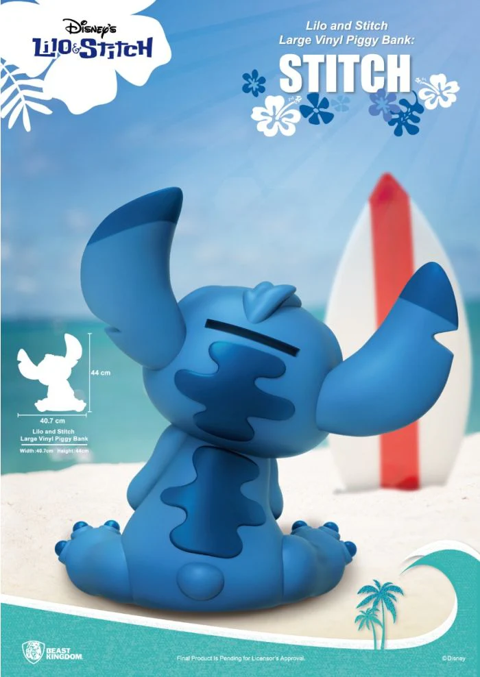 Lilo and Stitch Large Vinyl Piggy Bank: Stitch By Beast Kingdom (VPB-005) - Image 4