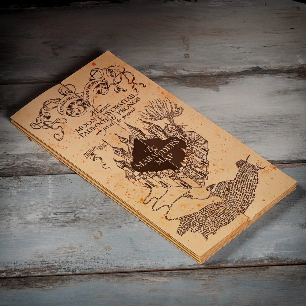 Harry Potter Wizarding World Marauder's Map Licensed Parchment Paper by Sihir Dukkani - Image 2