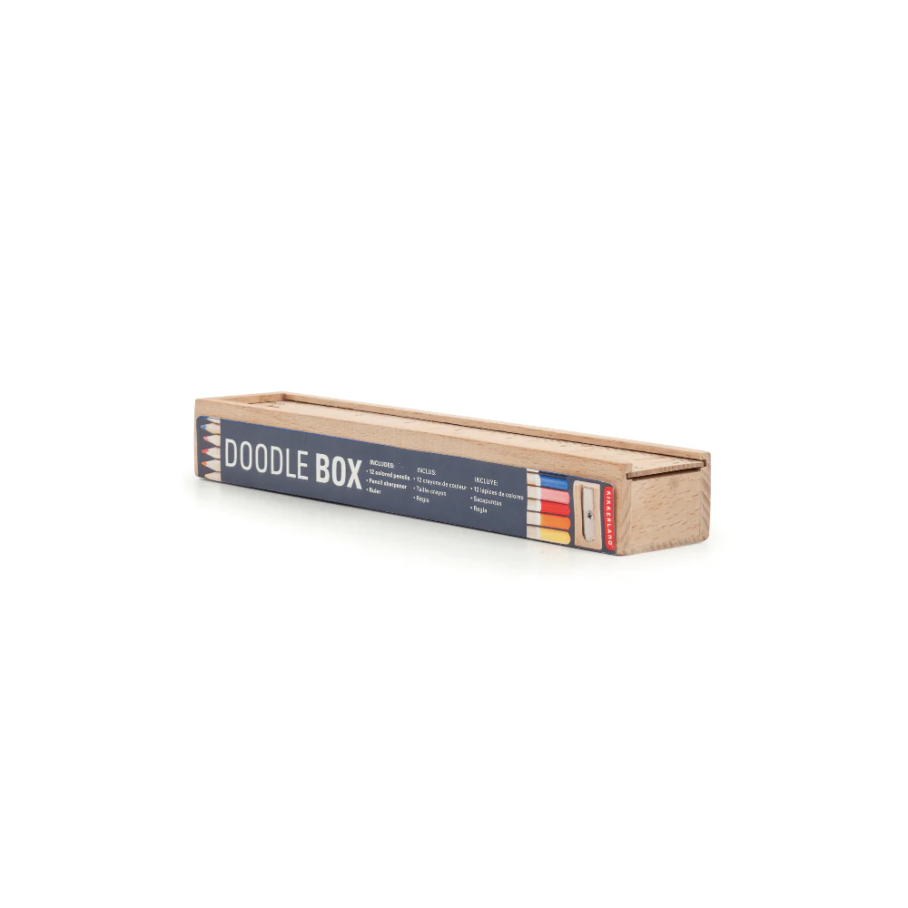 Wood Pencil Doodle Box