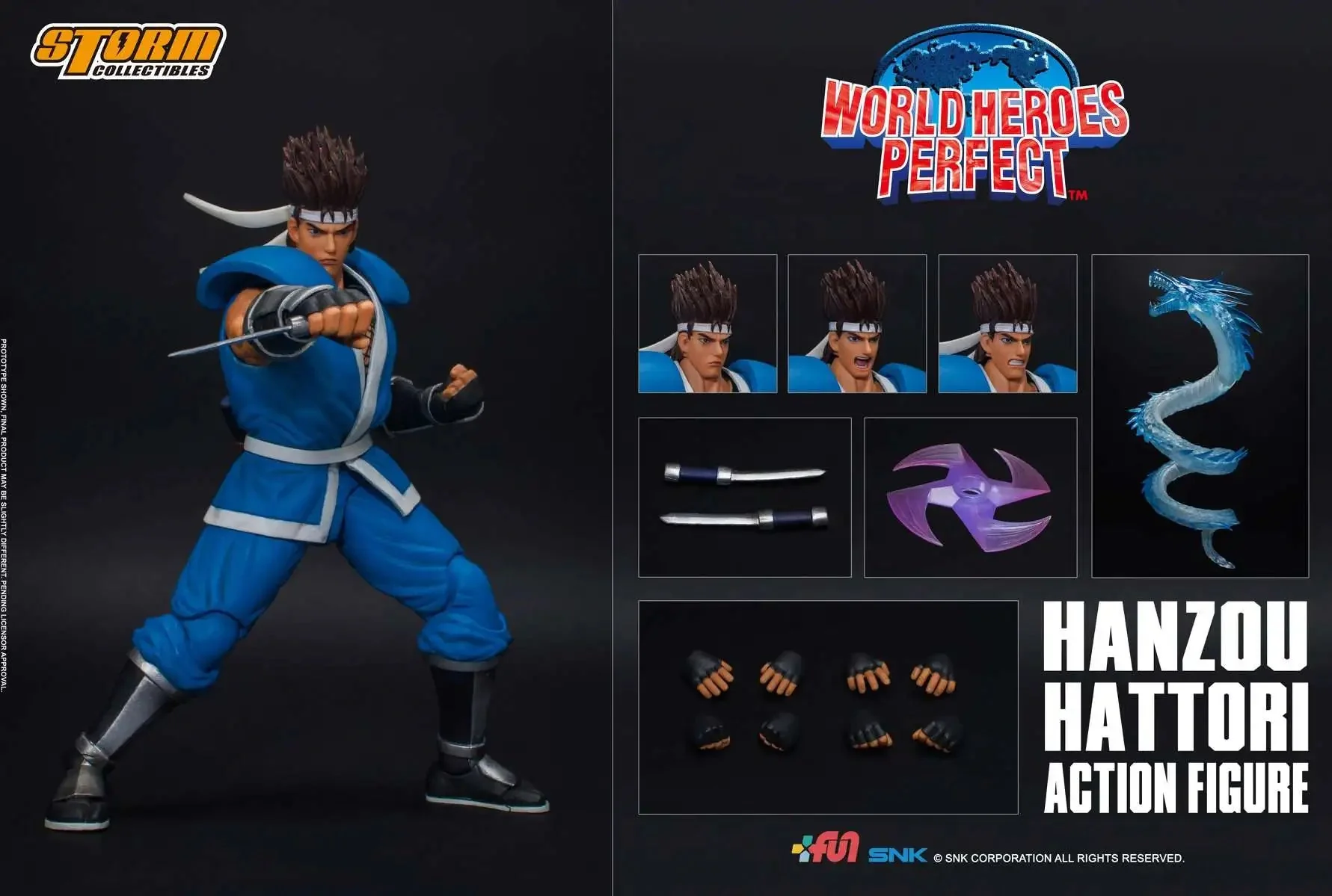World Heroes Perfect Hanzou Action Figure By Storm Collectibles - Image 2