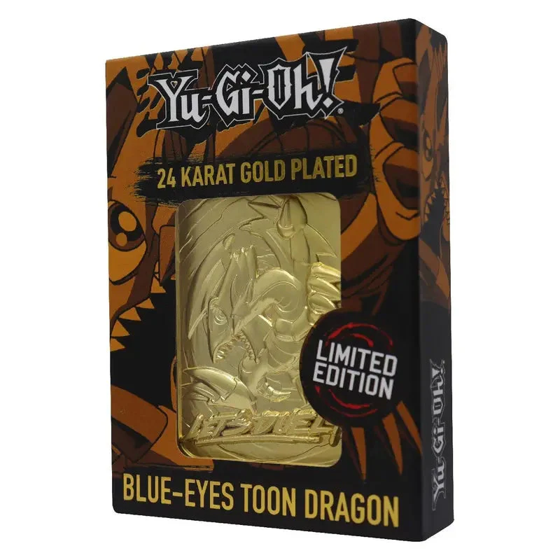 Yu-Gi-Oh! Limited Edition 24K Gold Plated Collectible - Blue Eyes Toon Dragon