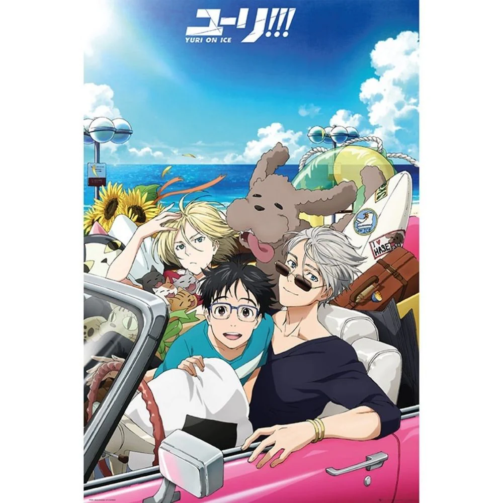 Yuri On Ice Car 91X61 cm Poster by Abysse