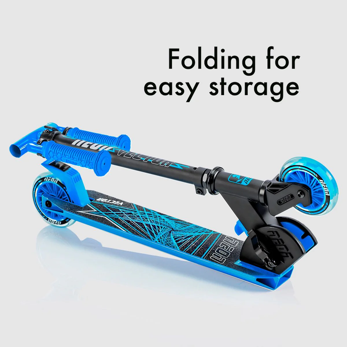 YVOLUTION Kids scooter Neon Vector - Blue - Image 2