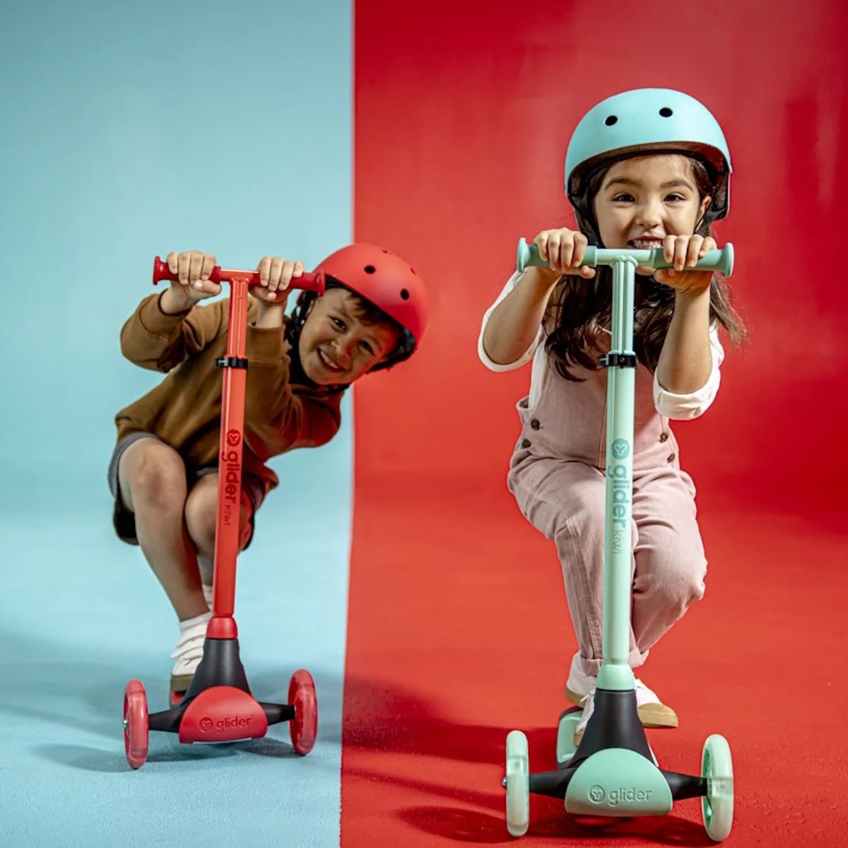 YVOLUTION Kids scooter Y Glider Kiwi - Green - Image 2