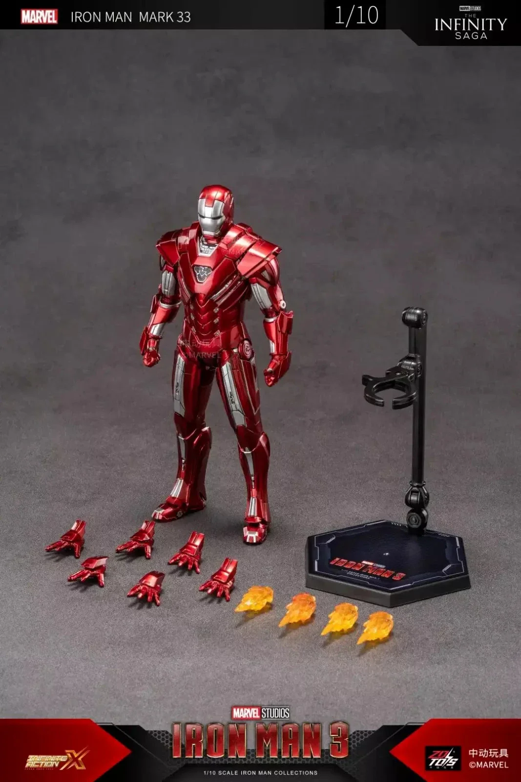 Marvel Iron Man MK33 Action Figure By ZD Toys - Image 2