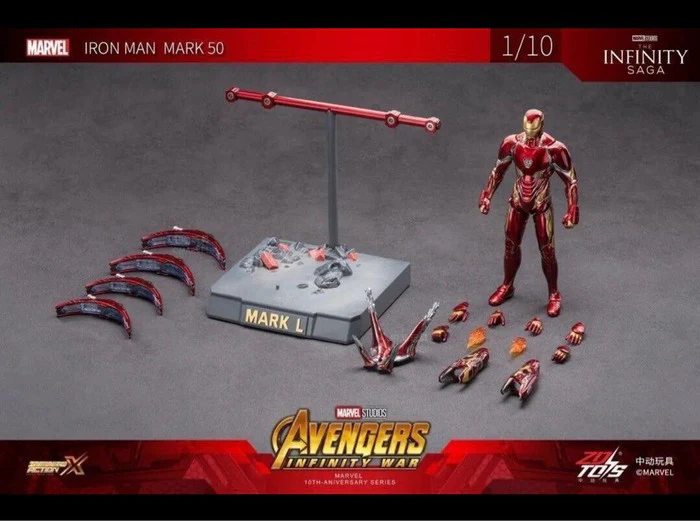 Marvel Iron Man MK50 Scene Set Action Figure By ZD Toys - Image 2