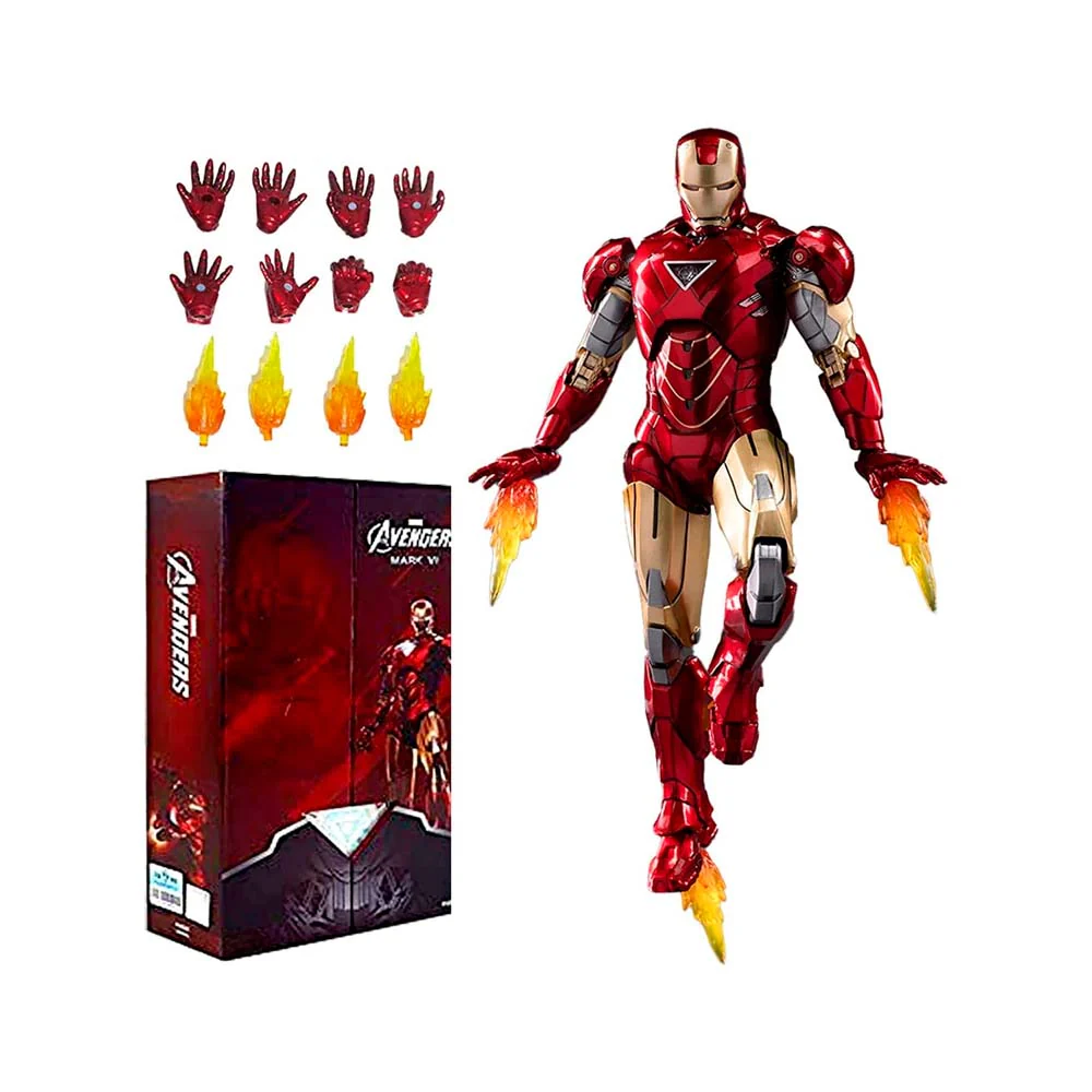 Marvel Luminous version of Iron Man MK6 Action Figure By ZD Toys - Image 2