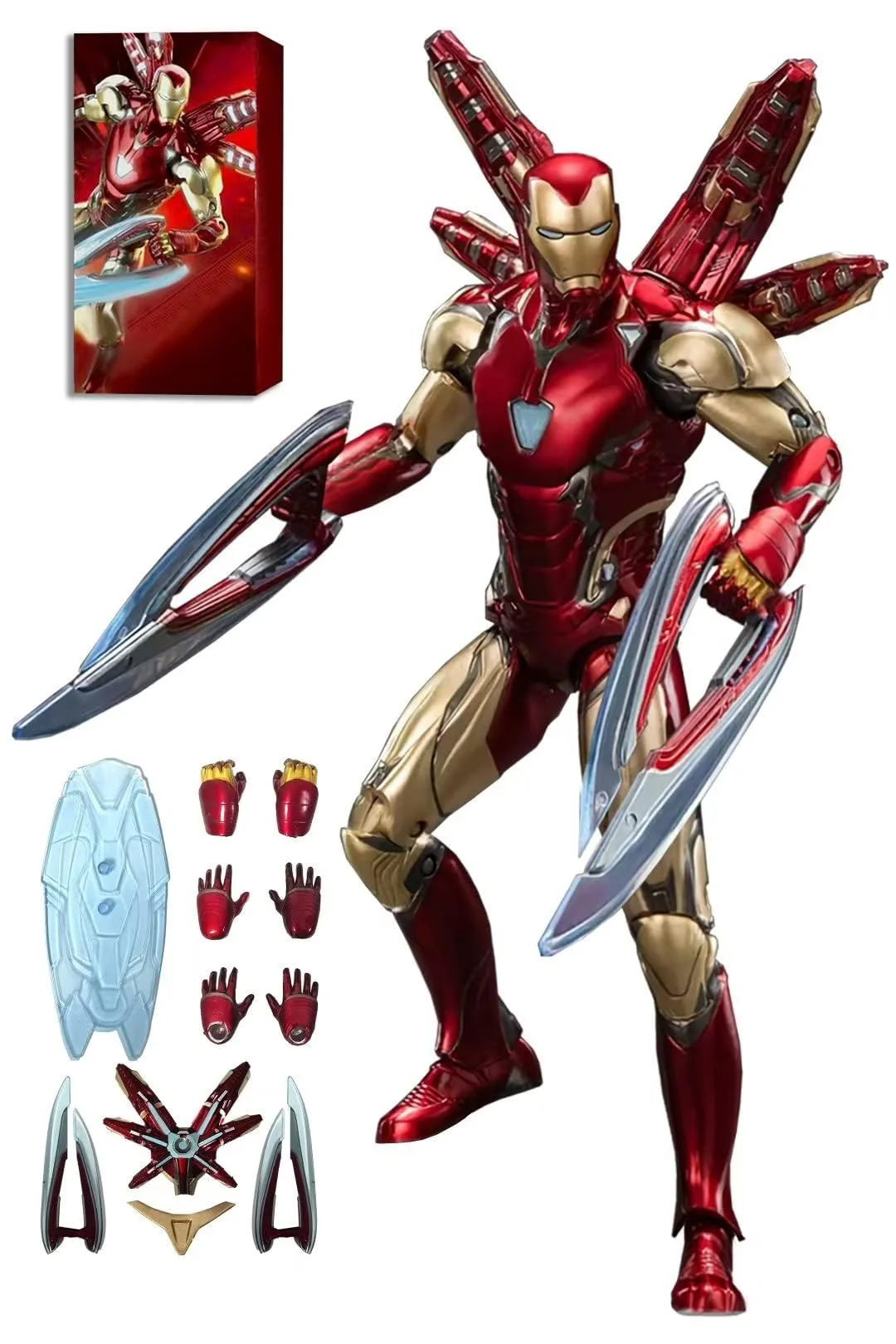 Marvel Version 1.0 Iron Man MK85 Action Figure By ZD Toys - Image 2