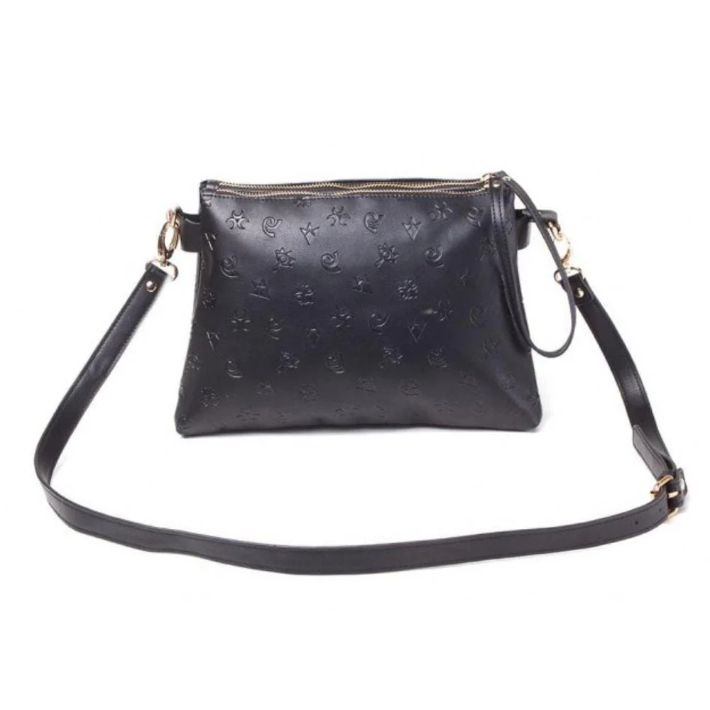 Zelda - AOP With Gold Print Hyrule Logo Ladies Shoulderbag - Image 3