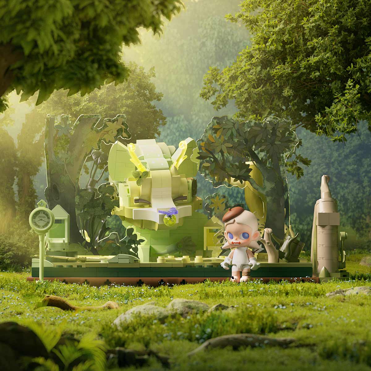 Zsiga Walking Into The Forest Series Blocks-Tender Beast By Pop Mart - Image 2